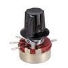 uxcell® WH118 100K Ohm Variable Resistors Single Turn Rotary Carbon