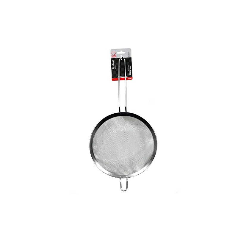 Chef Craft Select Mesh Strainer, 8 inch diameter, Stainless Steel