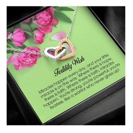 Fertility Wish Gift, Interlocking Heart Necklace, Fertility Wish Gift, Infertility Gifts, IVF Gift, Fertility Gift, Miscarriage Gift, Support Gift, Jewelry Gift for Women, Gift for Supporting Women