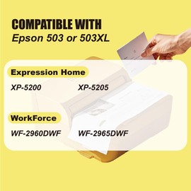 akaca 503XL Printer Cartridges Compatible with Epson 503 503XL Cartridges (9-Pack) for Expression Home XP-5200 XP-5205 XP5200 XP5205, Workforce WF-2960 WF-2965 WF-2960DWF WF-2965DWF