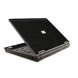 LidStyles Vinyl Protection Skin Kit Decal Sticker Compatible with HP Compaq 6910p (Black Leather)