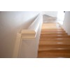 Solid Red Oak Handrail Kit with Wall Returns and Wall