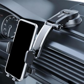 Genérico Car Phone Mount Adjustable Versatile Wide Angle Suction Cup Cradle