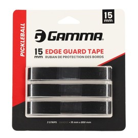 GAMMA Edge Guard Tape – Protect Your Paddle from Scratches & Damage - Durable, Stylish Protection for Performance & Customization - Black, 15mm 3-Pack
