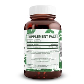 Natural Nutra Magnesium Glycinate 400 mg Supplement, Promotes Cardiovascular Health, Vegan, Helps Improve Bone Health, Soy Free, 90 Capsules