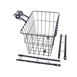 Wald 198 Front Bicycle Basket (14.5 x 9.5 x 9, Black) W198GB