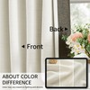 Treatmentex Natural Beige Pinch Pleated Blackout Curtains for Living Room,