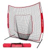 PowerNet Baseball Softball Training Net 7x7 with Baseball Accessories -