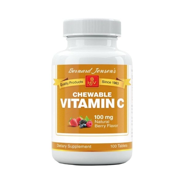 Bernard Jensen's Chewable Vitamin C, 100 mg 100 Tablets
