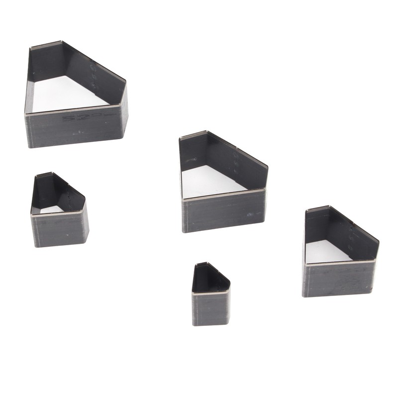 5Pcs Leather Punch Die Set Hollow Diamond Shape Cutting Mold