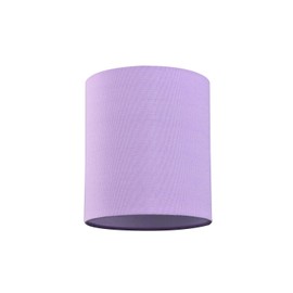 Contemporary and Elegant Soft Lilac Linen Fabric Cylinder Lamp Shade for Wall Ceiling or Table - 18cm High 40w Maximum Suitable for The Home or Business by Happy Homewares