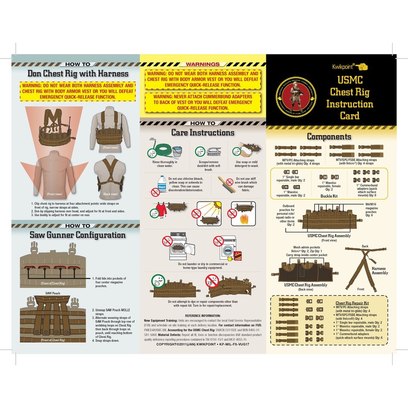 USMC Shoulder Harness Assembly - Coyote Tan - Component of