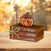 Smile Fall Thanksgiving Wooden Decor Indoor, Pumpkin Decor Thankful Grateful
