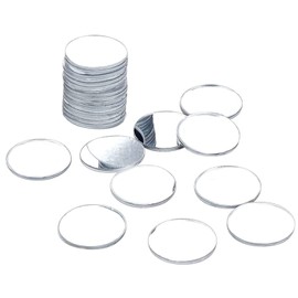 DARENYI 20pcs Round Glass Mirror Tiles, 2.36in Small Circle Mirror Sheets, Self-Adhesive Mosaic Tiles for Walls, DIY Craft, Home Decor