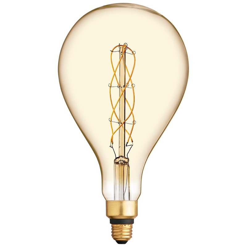 GE Vintage Style LED Light Bulb, 40 Watt, Amber Finish,