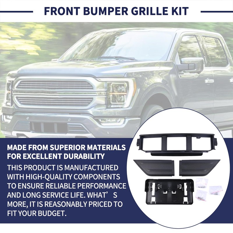 Magimaker Front Bumper Grille W/Front Bumper Guards Pads & License