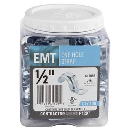 Halex - 1/2" EMT ONE Hole Strap - 100/CCP