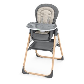 Ingenuity Proper Positioner Create Up! Multi-Mode Folding High Chair - Covertible Activity Desk and Tower - 9 Modes of Use - Storage Pockets - Wesley - OM - 5Y