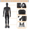 Male Mannequin Dress Form Black Full Body Maniquine Model Stand