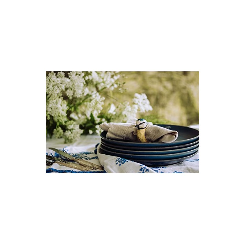 Wildlife Garden WG577 Blue Tit Napkin Ring - Hand Carved