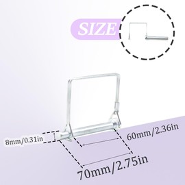 CEEYSEE 5 x Locking Pin 8 mm x 70 mm One Cotter Pin Pipe Folding Pin with Snap Lock Square Galvanised Shackle for Trailers, Tractors, Dumppers, Farm, Lawnmower (F.8 mm x 70 mm)