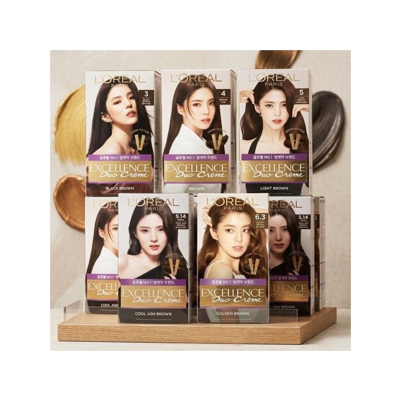 로레알파리 L'Oréal Paris Excellence Duo Cream 5 types, choose 1,