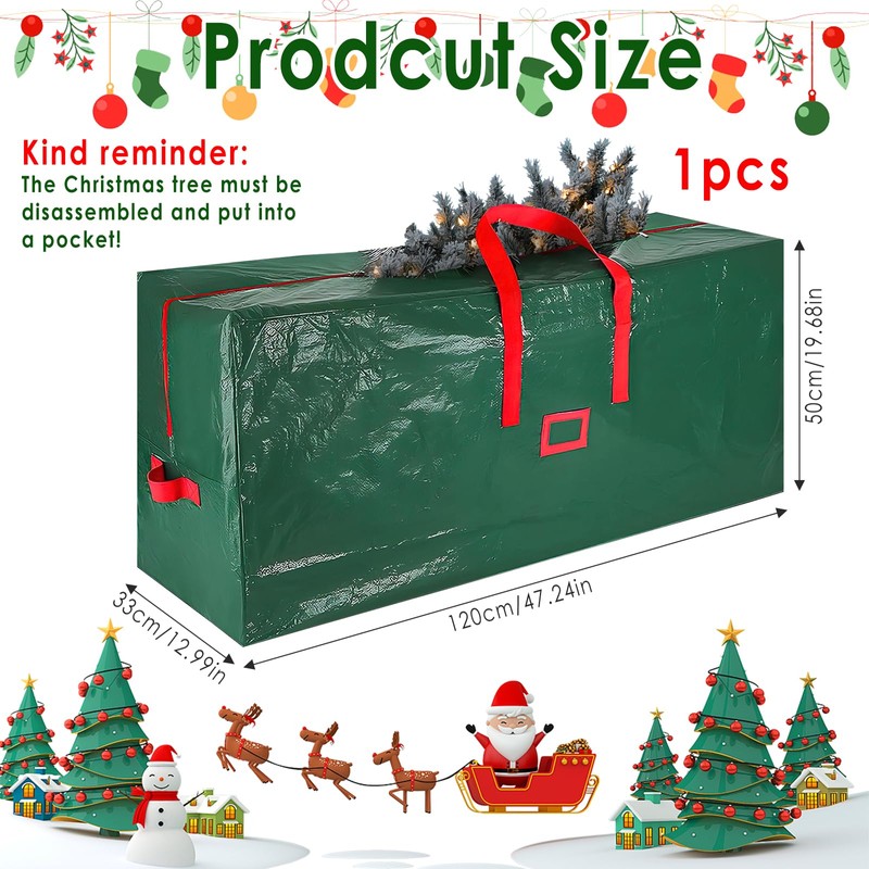 XIMEY Christmas Tree Storage Bag, 180 cm, Green Christmas Tree