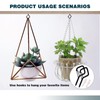 Ticway Outdoor Diamond Anti-Drop Plant Hooks, 20 Pack Spiral Q