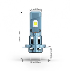 CHUSYYRAY Canbus H7 LED Headlight Super Bright Bulbs Kit High/Low Beam 6K White