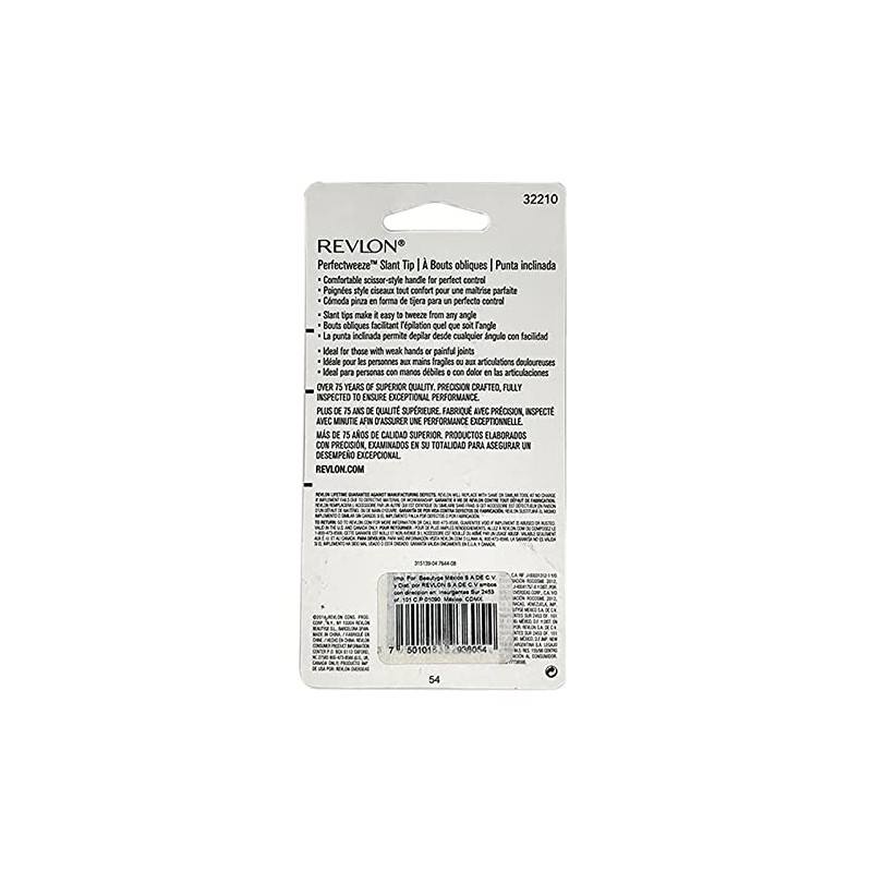 Revlon Slant Tip Perfect Tweezer Na, 1 Cuenta