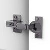 Chibery 10 Pack Inset Soft Close Concealed Hinges, Black Titanium