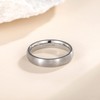 TIGRADE 4mm 6mm 8mm Titanium Ring Brushed Dome Wedding Band