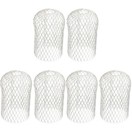 Abaodam 6 Pcs Gutter Downsport Guards Flexible Aluminum Filter Strainer Gutter Downspout Protectors for Preventing Blockage Leaves Debris 3 Inch
