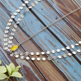 Yean Head Chain Bohemian Hair Jewelry Headpiece Forehead Band Festival Hair Headband Accessories for Women and Girls (Silver)