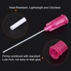 sourcing map 50 Pcs 25G Plastic Dispensing Needles With Luer