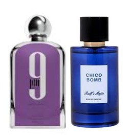 Exclusive combo: 9 AM Pour Femme Eau De Parfum, 3.4 oz & Chico Bomb by Ralf Mejia 3.4oz