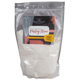 Relative Foods Premium gluten Free Pastry Flour (48oz) - Pastry Flour for Healthy Baking - Unique gluten Free flour Blend of Teff, Chickpea, & More - Perfect Baking