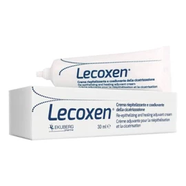 Lecoxen Healing Creme zur Narbenbehandlung. Re-epithelialisierende Creme, angezeigt bei Wunden, Schnitten, Hautreizungen, Verletzungen, Verbrennungen und postoperativen Einschnitten. 30 ml