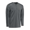 Bulwark FR Men's Flame Resistant Flex Knit Henley, Charcoal