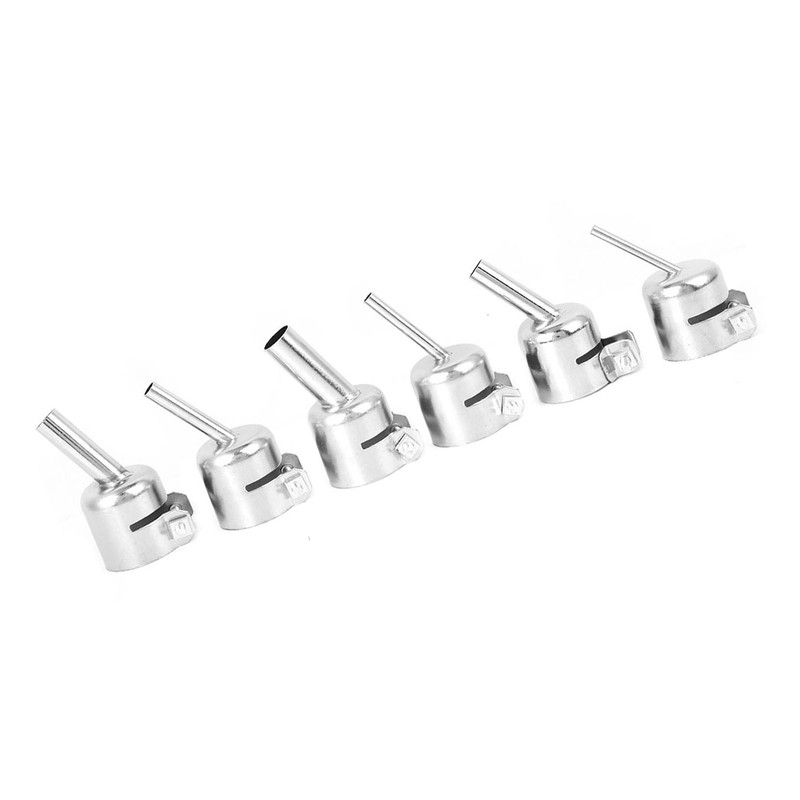 6Pcs Oblique Nozzle 850 for Hot Air Gun Soldering Desoldering