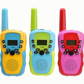 AXIDUN 3pcs Walkie Talkie para Niños, Walkie Talkie Niños Pantalla LCD de 8 Canales, Linterna Incorporada VOX,3-12 Años para Actividades en Interiores o al Aire Libre, Camping, Aventura