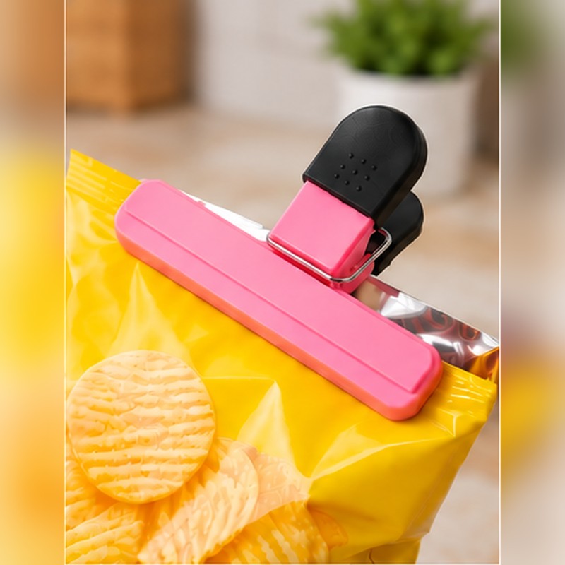 Reusable Food Bag Clips for Kitchen Storage – 2-Piece Plastic
