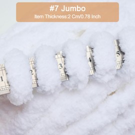 ERLYEEN Chenille Chunky Yarn Soft Thick Fluffy Jumbo Yarn for Arm Knit Blanket