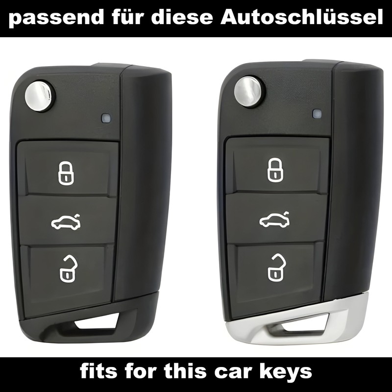 FOAMO FOAMO Autoschlssel-Hlle Kompatibel mit VW Golf 7, SEAT, Skoda