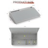TOWON Small Compact Glass Desktop Whiteboard with Storage – 12