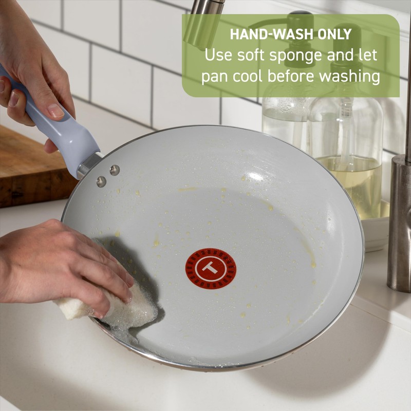 T-Fal Refresh Ceramic Nonstick Frying Pan Skillet 12-Inch, Oven Safe