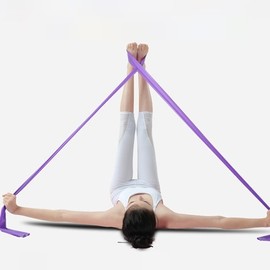 New Hot Item! Premium Latex Yoga Band for Elastic Stretching, Exercise, Pilates, and Tubing Fitness Blue 5ea