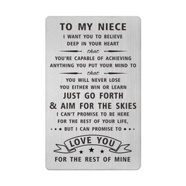 Niece Wallet Card Gifts from Uncle Aunt - Niece Birthday Card Gifts