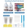 Smallbudi 2 Gallon Epoxy Resin Kit with 36 Colors Mica
