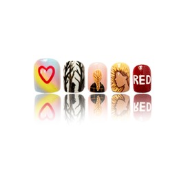 Singer Press on Nails Short Square SWEKKE Concert Fake Nails Reusable False Nails Singer Inspired False Nails with Designs Full Cover Artificial Nails Stick on Nails Acrylic Nails Manicure 24Pcs